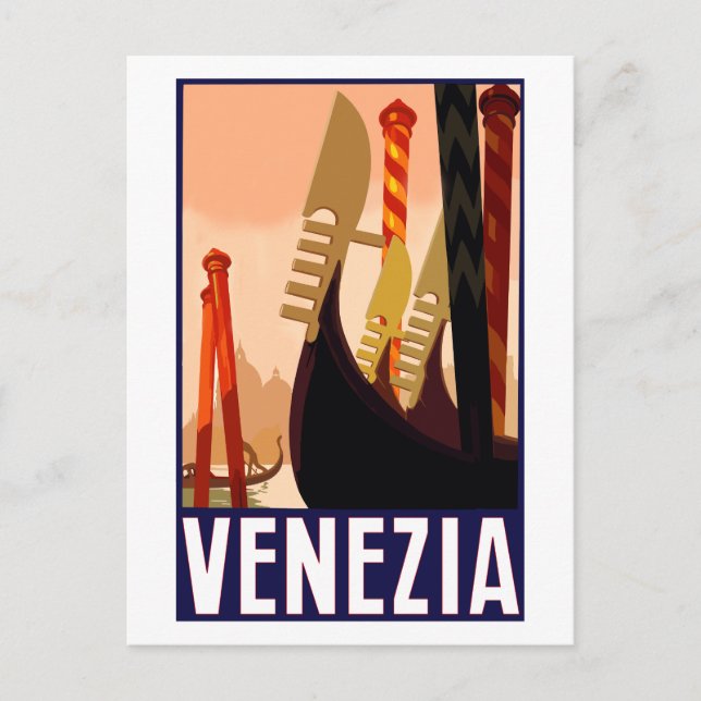 Carte Postale Poster Vintage voyage Venice (Devant)