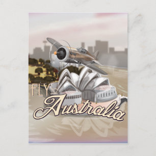 Carte Postale Poster Voyage vintage vers Australie