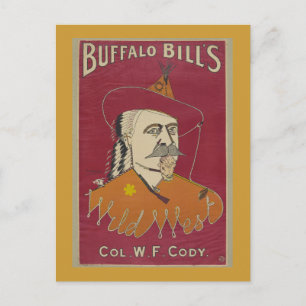 Carte Postale Poster Wild West de Buffalo Bill 1890