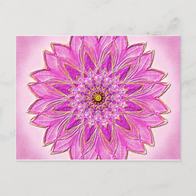Carte Postale Postkarte 01 "Magenta Healing" par MandalaDesign (Devant)