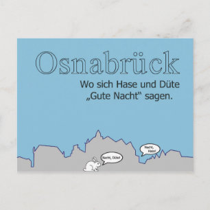 Carte Postale Postkarte Hase & Düte
