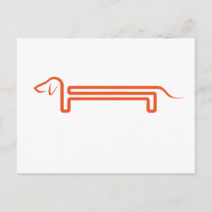 Carte Postale Postkarte mit Dackel