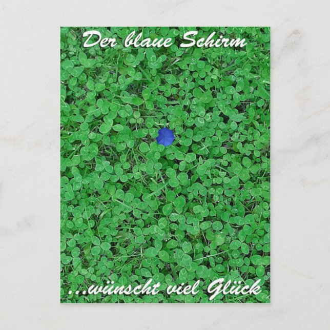 Carte Postale Postkarte - Viel Glück (Devant)