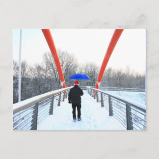 Carte Postale Postkarte - Winterspaziergang