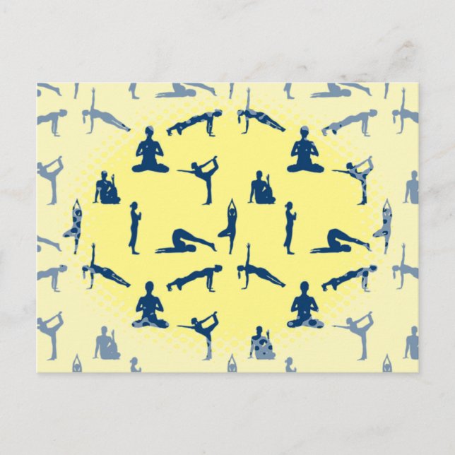Carte Postale Postures de Yoga (Devant)