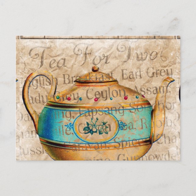 Carte Postale Pot de thé antique (Devant)