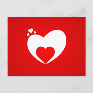 Carte Postale Pot karte rot Herz