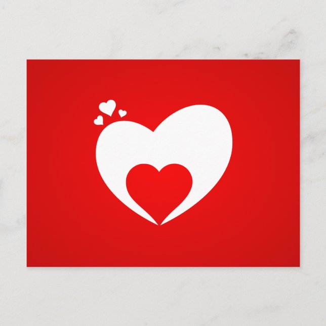 Carte Postale Pot karte rot Herz (Devant)