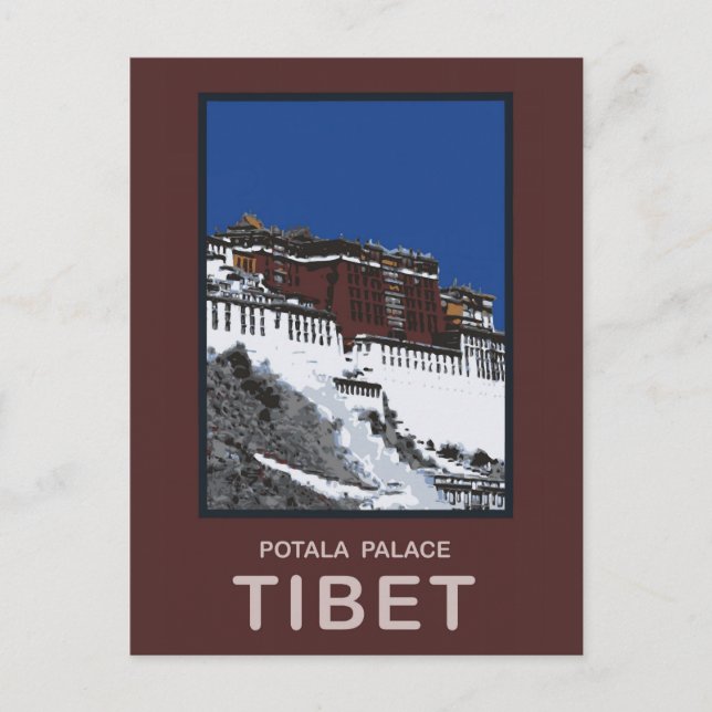 Carte Postale Potala Palace Lhassa Tibet (Devant)