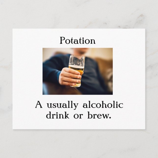 Carte postale Potation (Devant)