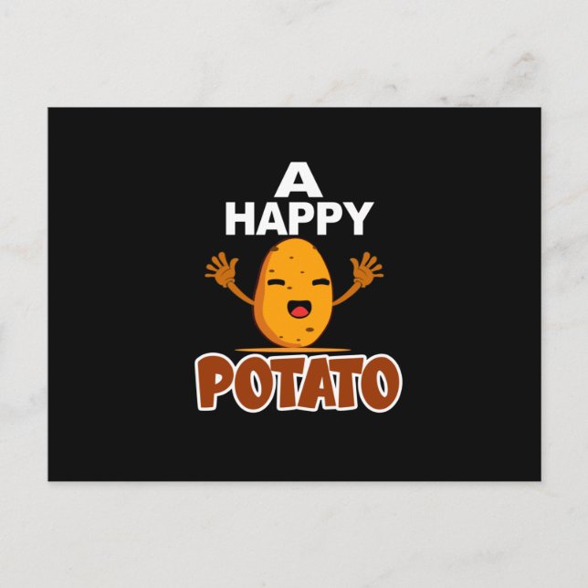 Carte Postale Potato, Addict, frites (Devant)