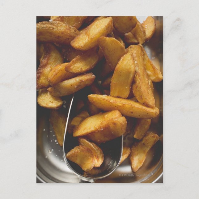 Carte Postale Potato coins avec sel (détail) (Devant)