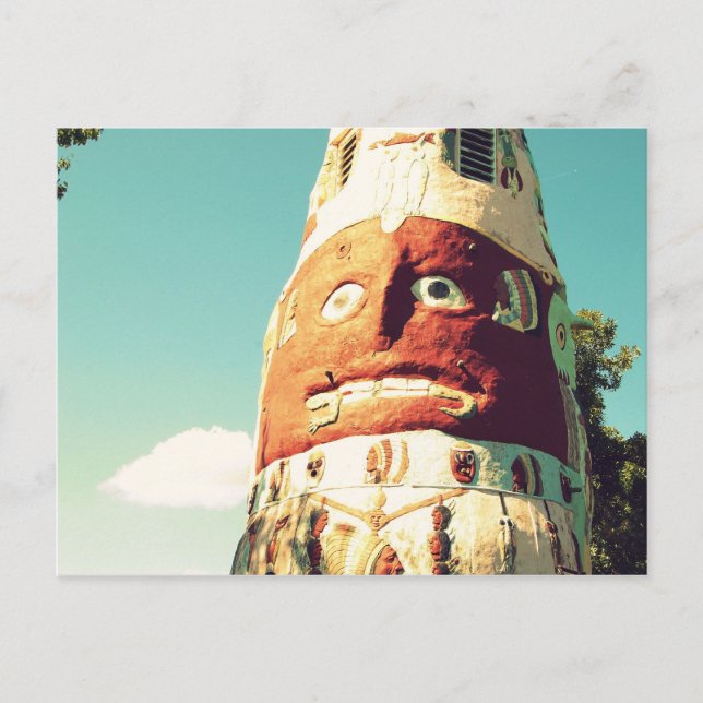 Carte postale Poteau Totem (Devant)