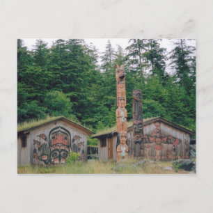 Carte Postale Poteaux Totem
