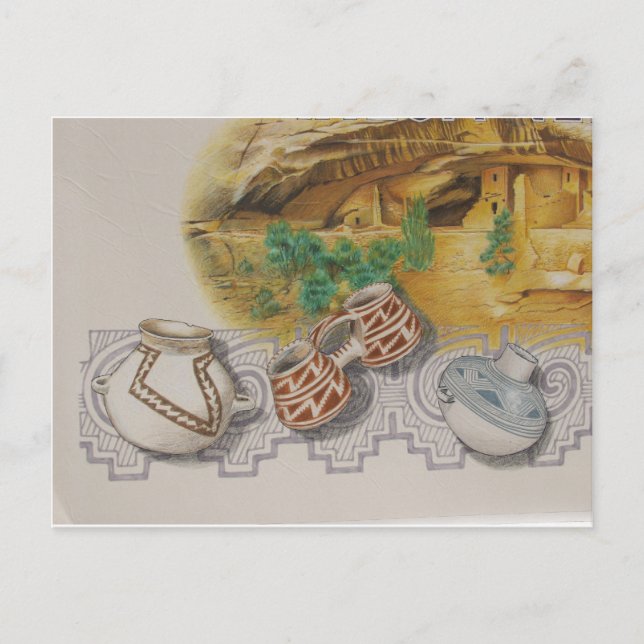 Carte Postale Poterie Anasazi (Devant)