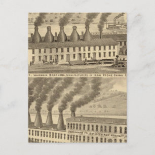 Carte Postale Poterie de la vallée de l'Ohio, Laughlin Brothers