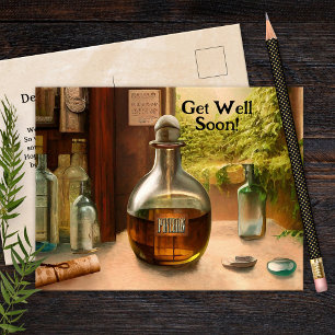 Carte Postale Potion Magique Se Bien Bientôt
