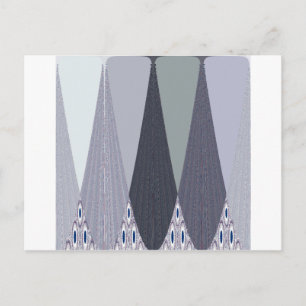 Carte Postale Pots Chevron Gris Cendré Imprimer
