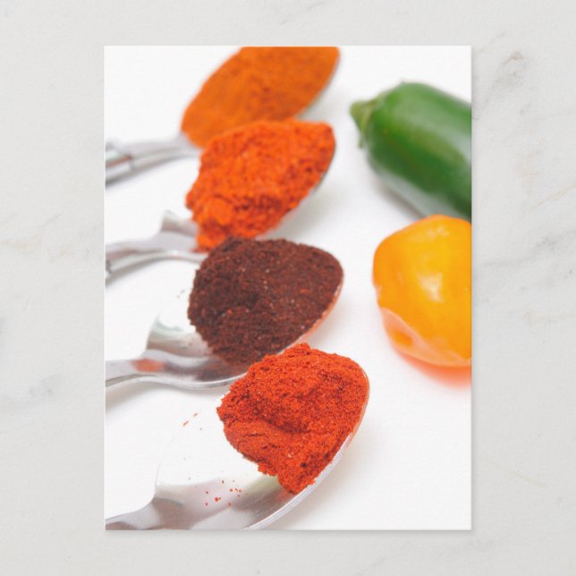 Carte Postale Poudre de chili (Devant)