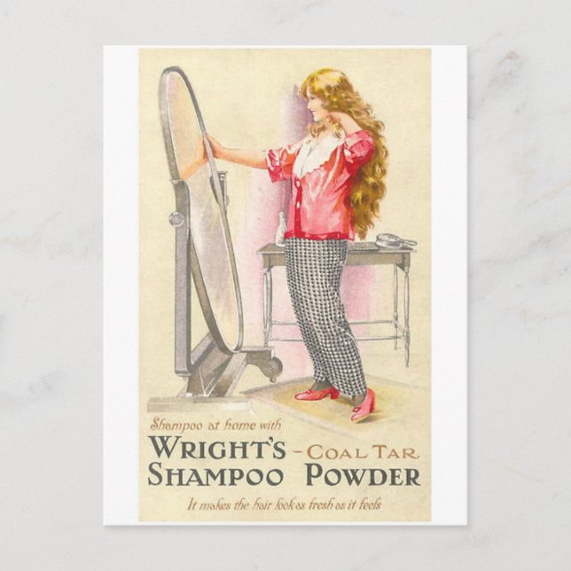 Carte Postale Poudre de shampooing Wrights (Devant)