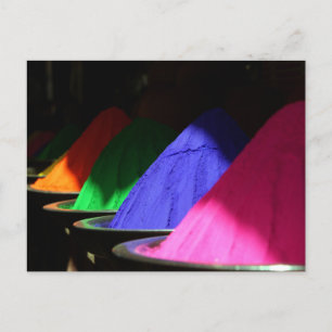Carte Postale Poudres colorées Holi Hai