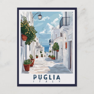 Carte Postale Pouilles, Italie : Un rétro