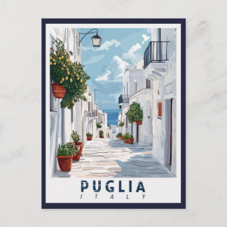 Carte Postale Pouilles, Italie : Un rétro