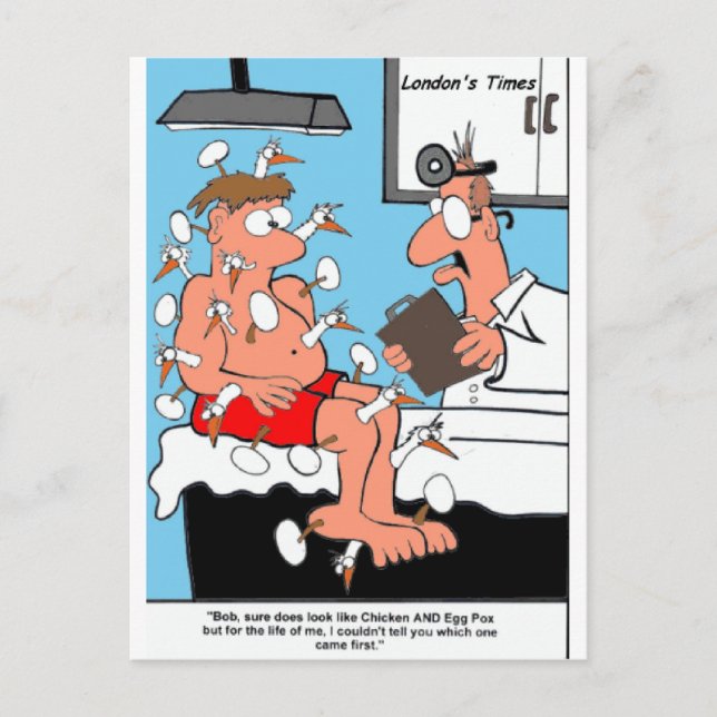 Carte Postale Poule & Œuf Pox Cadeaux Drôles T-Shirts & Collecti (Devant)