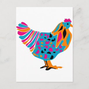 Carte Postale Poulet brillant