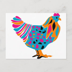 Carte Postale Poulet brillant