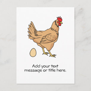 Carte Postale Poulet Brown Ajouter votre texte
