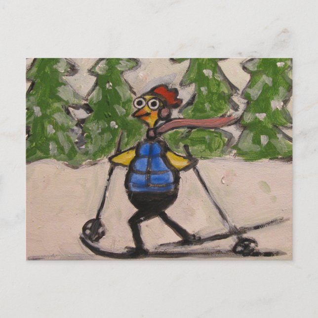 Carte Postale Poulet de pays (Devant)