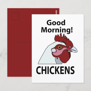 Carte Postale Poulets Bonjour Drôle de Poulet