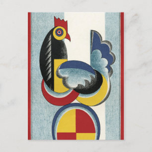 Carte Postale Poulets et oeufs modernes