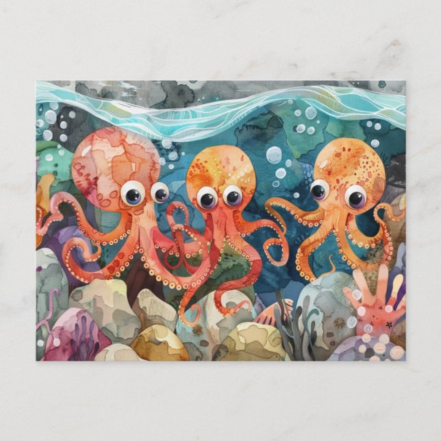 Carte Postale poulpe (Devant)