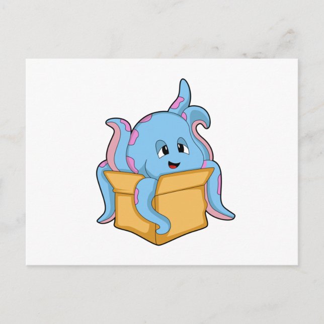 Carte Postale Poulpe avec paquet.PNG (Devant)