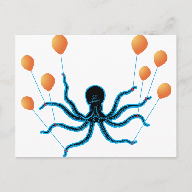 Carte Postale Poulpe de vol (Devant)