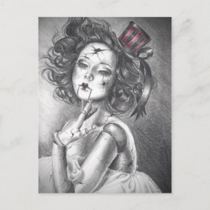 Carte postale Poupée Déplaisante poupée Carnaval