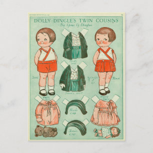 Carte postale Poupée en papier Dolly Dingle