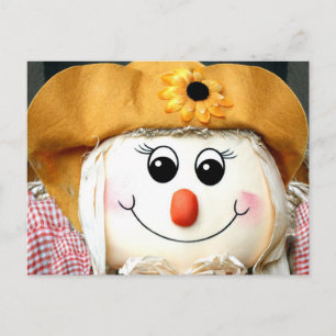 Carte Postale Poupée Fille Scarecrow