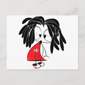 Carte Postale Poupée Rastaman