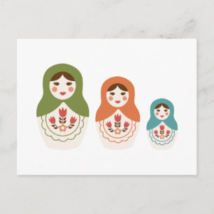 Carte Postale Poupées de nidification russes