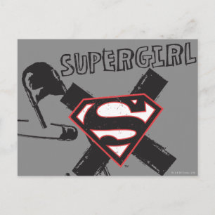Carte Postale Poupées de sécurité noire Supergirl