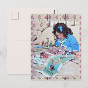 Carte Postale Poupées en papier de Jessie Wilcox Smith