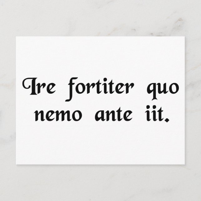 Carte Postale Pour aller hardiment où aucun homme n'est allé (Devant)
