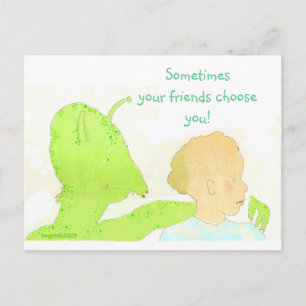 carte postale pour amis inattendus