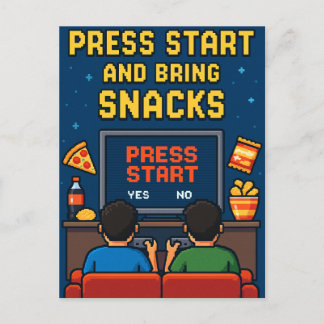 Carte postale pour amis rétro-gamer