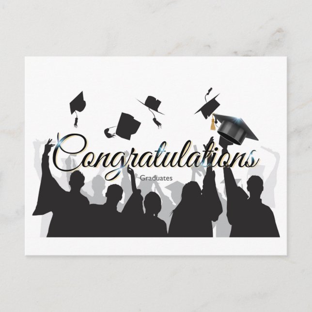 Carte postale pour diplômés de Félicitations (Devant)