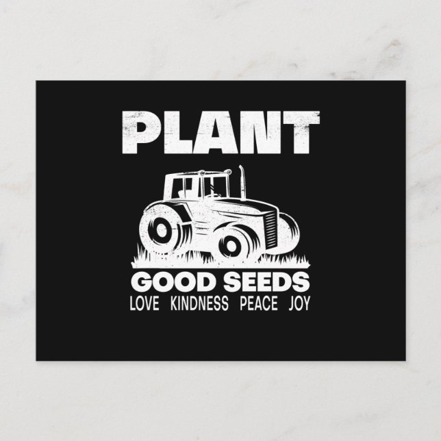 Carte Postale pour elle, mon tracteur est sexy, cadeau agricole (Devant)