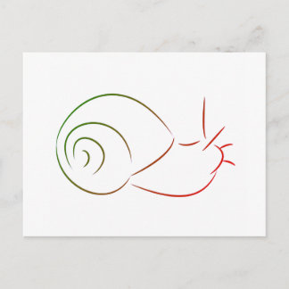 Carte postale pour escargot